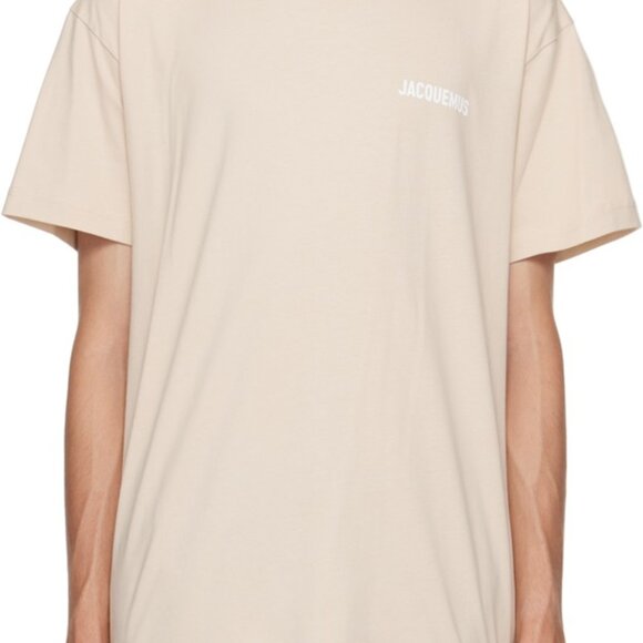 Jacquemus Le Tshirt Light Beige Size Medium Brand New - Picture 2 of 3